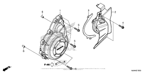 CB500X (ABS) Крышка генератора