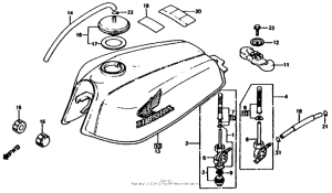 XL185 Fuel tank 79-82