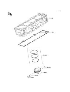 ZR1000 Цилиндр и поршни