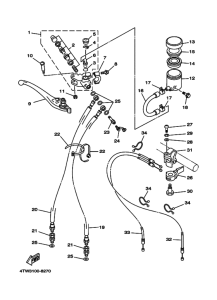 TZ250 Передний тормозной цилиндр