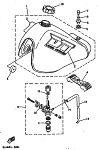 DT50LC DT50B Tank fuel