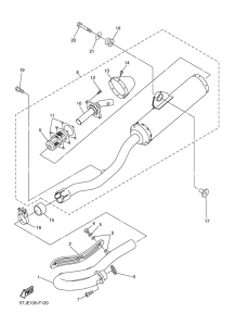 WR450F Выхлопная система