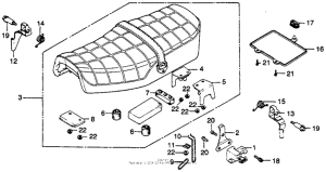 CB400 Сиденье