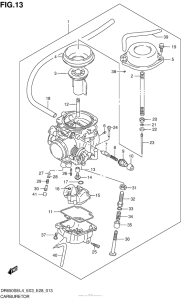  Carburetor (Dr650Sel4 E33)