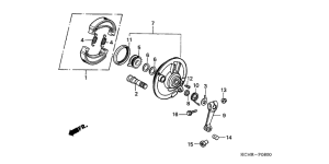 CG125 Передний тормоз