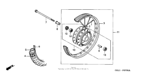 XR50R Переднее колесо