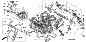 VFR1200F (DCT) Корпус Дросселя