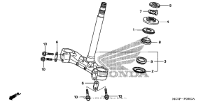 ST1300P (ABS) Траверса нижняя