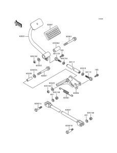 KZ1000 Педаль тормоза
