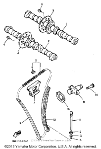 XJ650K Цепь механизма газораспределения