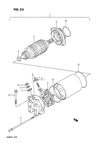 VX800 Стартерный мотор