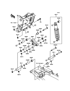 ER250 サスペンション / ショックアブソーバ