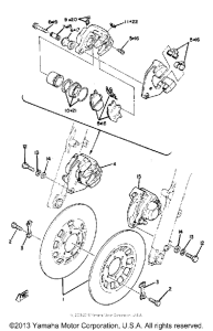 XS850G Передний суппорт