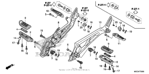 CB1100S (ABS) Подножки