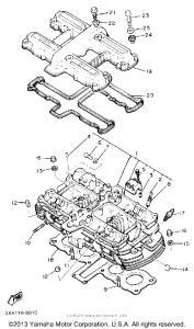 YX600UC Головка цилиндров