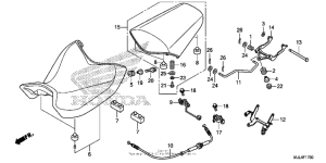 NC700X (DCT) Сиденье