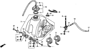 XR100 Fuel tank 98-00