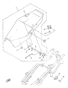TZR50 Сиденье