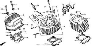XR80R Головка цилиндров