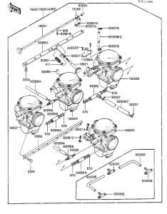 KZ1100 Carburetor assy