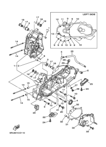 YP400G Картер двигателя