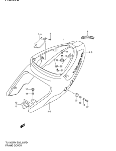 TL1000 Обтекатель задний