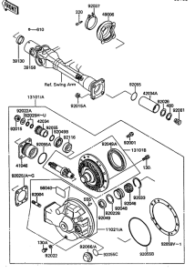 ZG1000 Приводной вал / шестерня ведомого вала