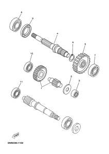 YP125D Трансмиссия
