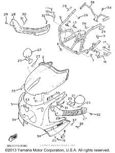 FZR1000U Обтекатель