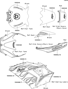 ZX1400 Decals(black)(c8fa)