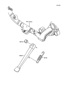 VN1500 Подножка