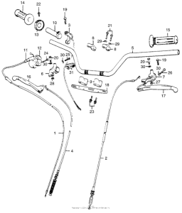 MR50 Handlebar + cables