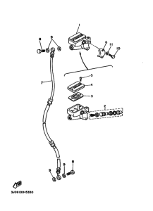 XV535 XV535G Передний тормозной цилиндр