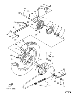 DT50MX Переднее колесо