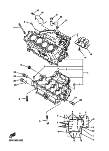 YZF-R1 Картер двигателя