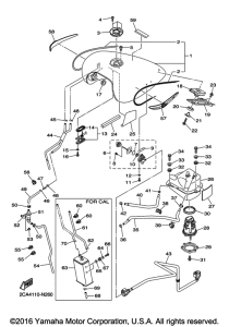 XVS1300CT Топливный бак