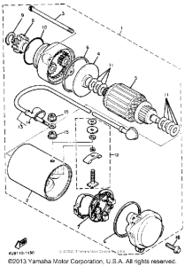 XJ550RK Стартер