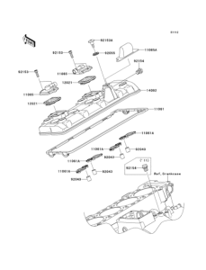 ZX1000 Крышка головки цилиндров