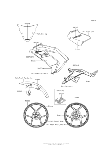 EX650 Decals (Green)(Fgf)