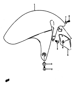 GSX-R1100 Переднее крыло