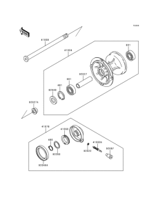 KLX300R Переднее колесо