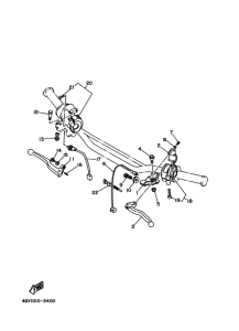 TT250R ﾊﾝﾄﾞﾙｽｲﾂﾁ. ﾚﾊﾞｰ