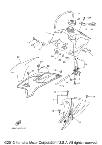 TTR50EX Топливный бак