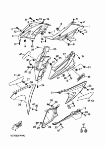 YZF-R125A Обтекатель 1