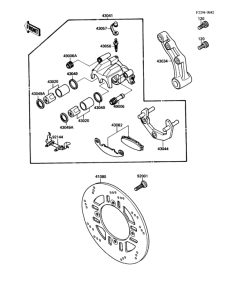 EX250 Rear brake(00399-)