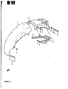 GS850 Заднее крыло