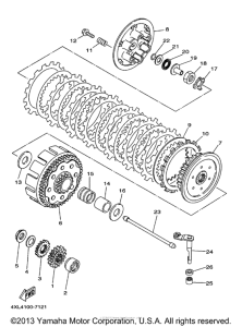 WR250Z Сцепление
