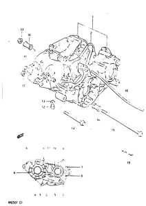 RM250 Картер двигателя