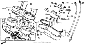 CB750 Спидометр + тахометр