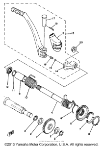 YZ125H Kick - starter